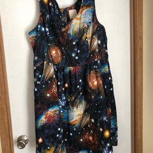 ModCloth space Milky Way dress, size 3X. Has pockets.